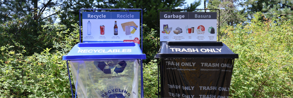 Borrow a bin, recycling and garbgage bins